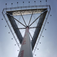 果蔬批發(fā)市場入口高炮廣告牌完損檢測